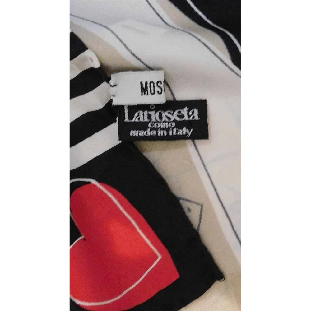 Moschino Larioseta The Perfect Wardrobe‎ 100% Silk Scarf 34 x 34